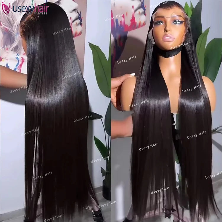 13x4 Frontal Wig Lace Frontal Wig Vietnamese 12A Grade Natural Color Virgin Hair Wig 180% Density Straight/Body Wave