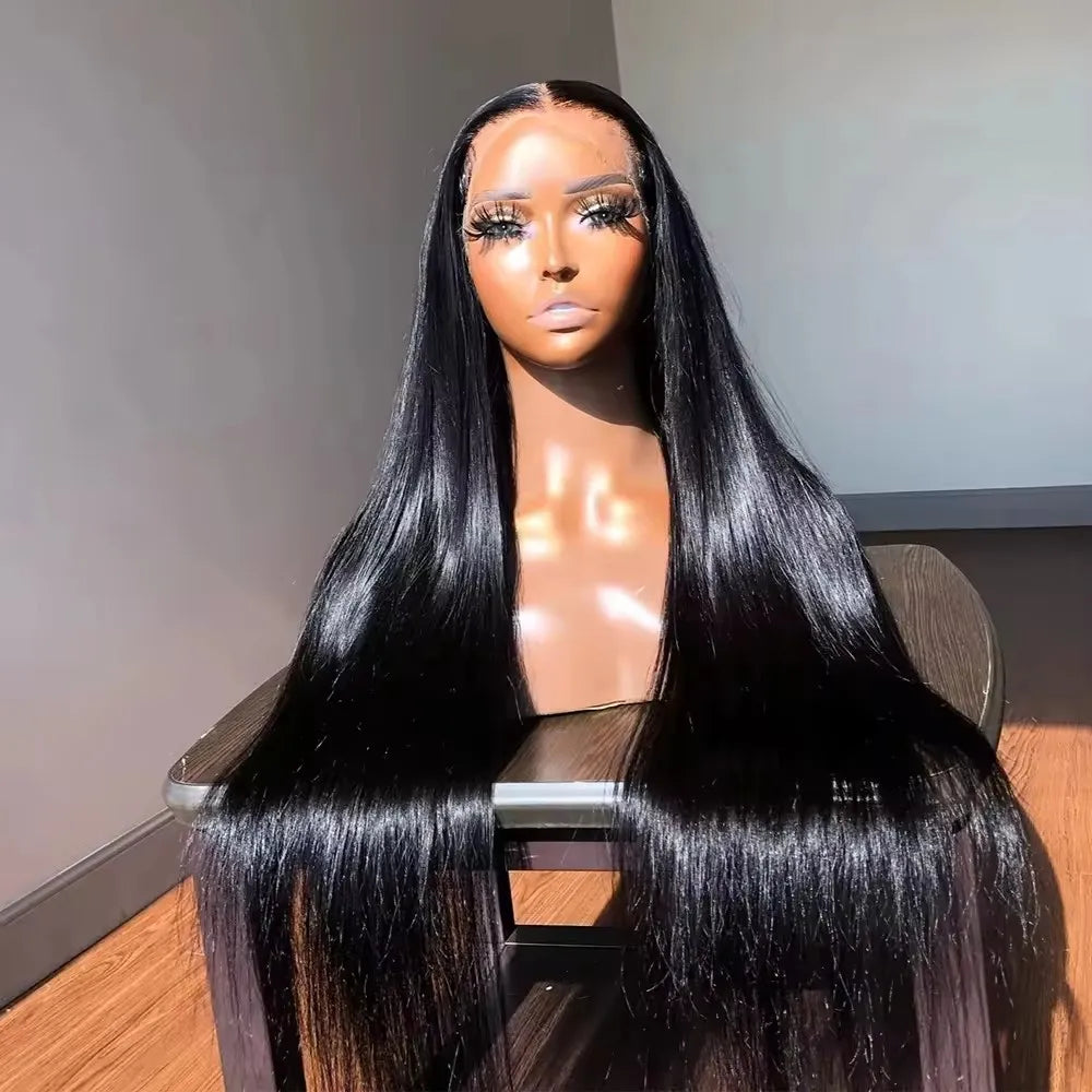 S 30 Inch Straight Body Wave 13x4 Human Hair Wig 180% Raw Vietnamese Hair Wig for Black Women Natural Wave