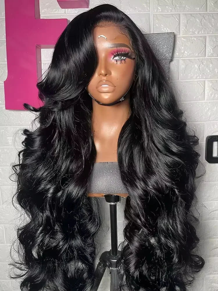 30Inch 13x6 Body Wave Wigs Human Hair 250 Density Transparent HD Lace Frontal 13x5 100% Human Hair Lace Front Wig For Women