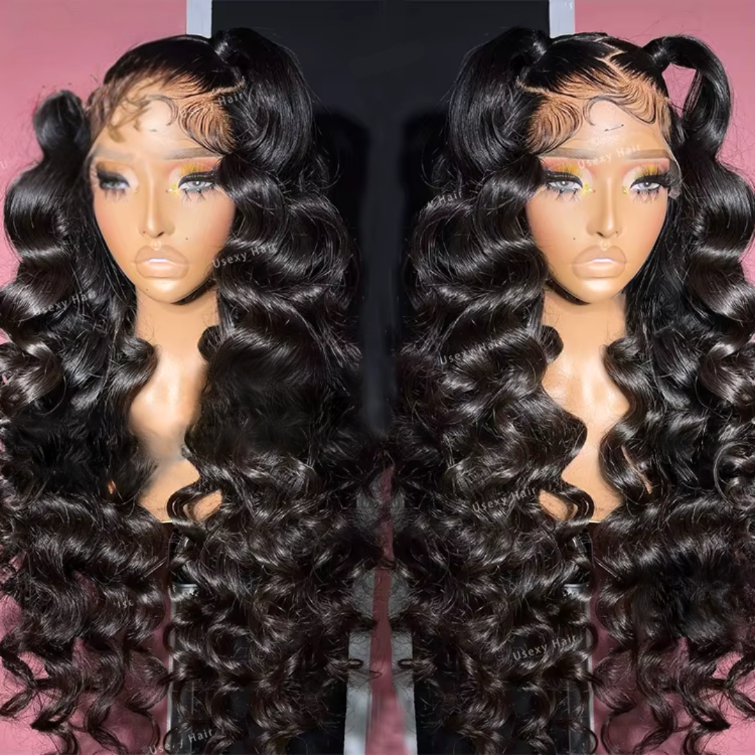 13x4 Frontal Wig Lace Frontal Wig Vietnamese 12A Grade Natural Color Virgin Hair Wig 180% Density Straight/Body Wave
