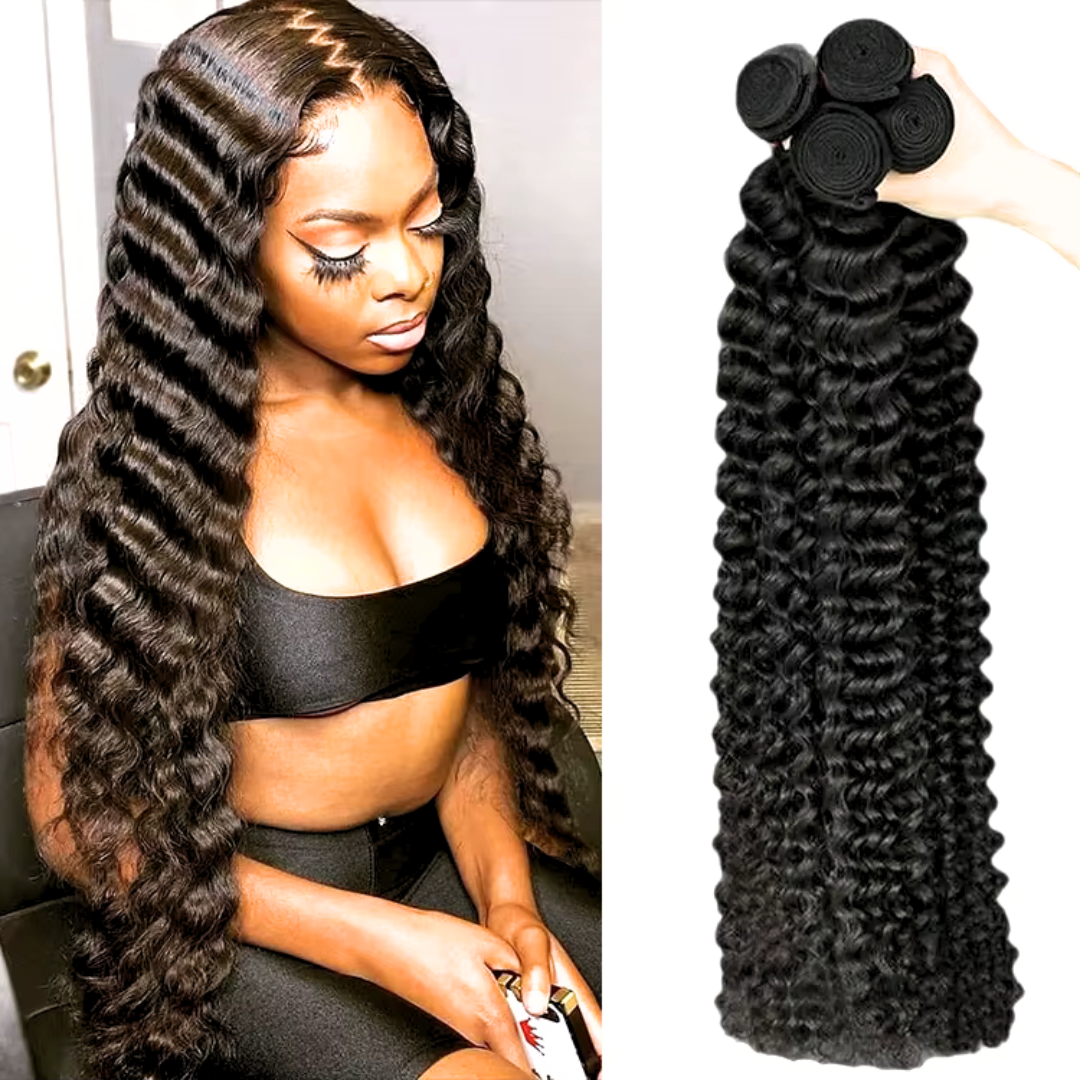30 Inch 15a Grade Natural Black Loose Wave Human Hair Bundles 1 pcs $12 for wholesale Hair Weft Extensions