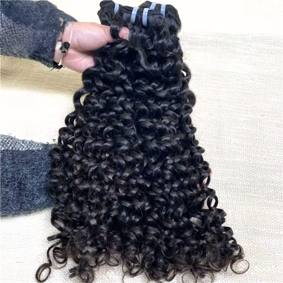 Full End Human Hair Weave Loose Deep Wave Burmese Top Indian Unprocessed Virgin Raw Hair Bundles with Curl Style Extensions