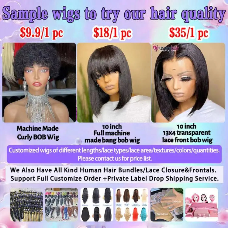 Pre Plucked Indian Virgin Ginger Orange 13x1Transparent Lace Front Wig Straight Short Pixie Cut Human Hair Wigs for Black Women