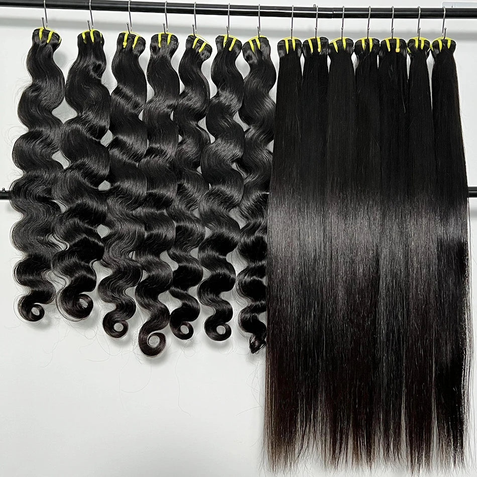 Wholesale 100% Human Raw Cambodian Hair, 10A 12A Virgin Cuticle Aligned Vietnamese 1 pcs $12 for wholesale