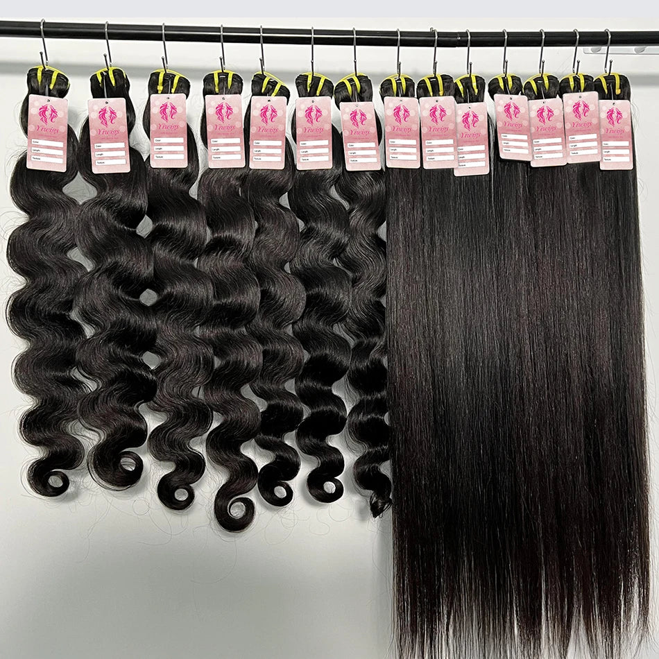 Wholesale 100% Human Raw Cambodian Hair, 10A 12A Virgin Cuticle Aligned Vietnamese 1 pcs $12 for wholesale