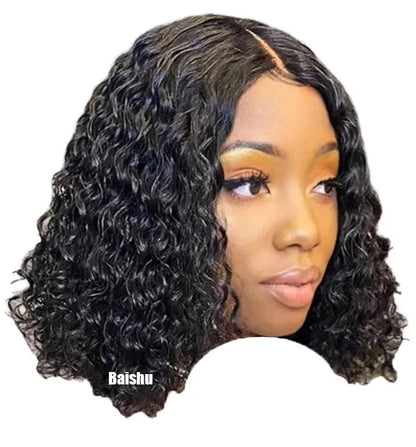 Wholesale Best-selling Medium-split Small Curly Wigs, Fluffy and Natural, Are Popular in Africa, Europe and America in Stock