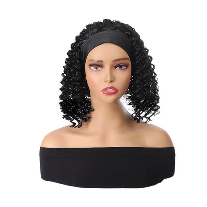 Wigs, European and American African Small Curly Head Covers, Internal Small Curly Synthetic High-temperature Silk Head Covers