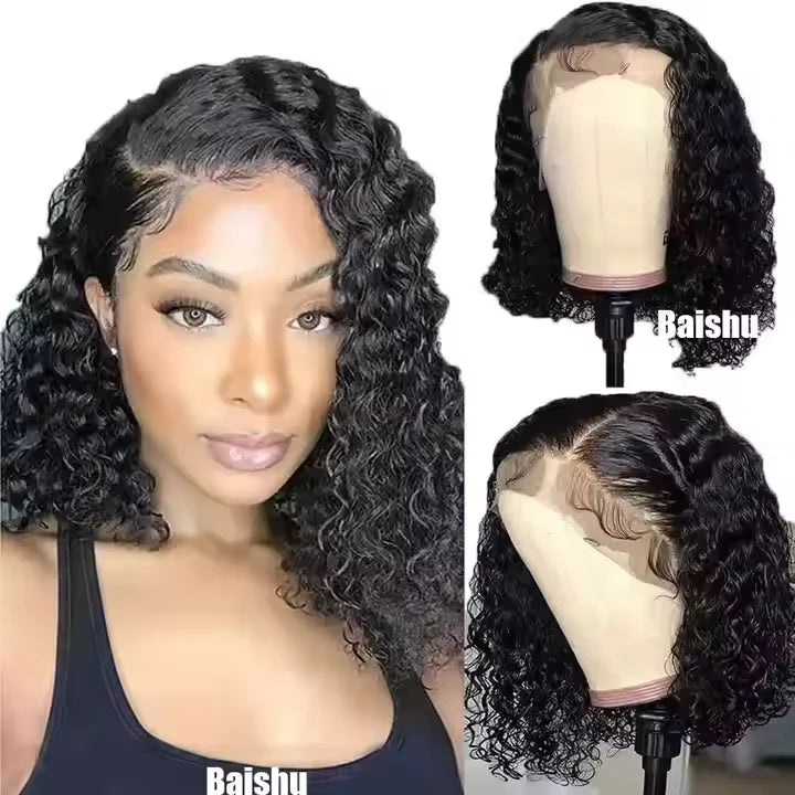 Wholesale Best-selling Medium-split Small Curly Wigs, Fluffy and Natural, Are Popular in Africa, Europe and America in Stock