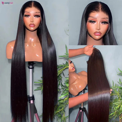 13x4 Frontal Wig Lace Frontal Wig Vietnamese 12A Grade Natural Color Virgin Hair Wig 180% Density Straight/Body Wave