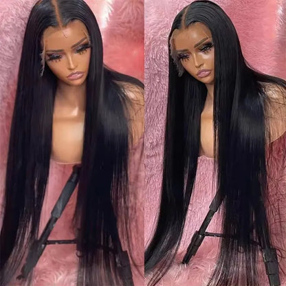 S 30 Inch Straight Body Wave 13x4 Human Hair Wig 180% Raw Vietnamese Hair Wig for Black Women Natural Wave