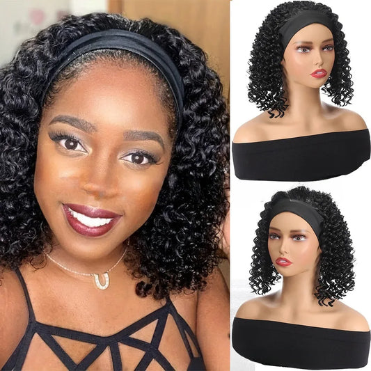 Wigs, European and American African Small Curly Head Covers, Internal Small Curly Synthetic High-temperature Silk Head Covers