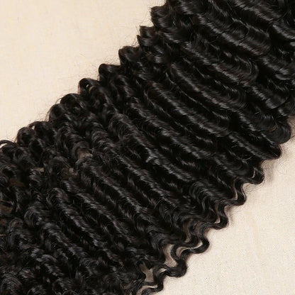 Burmese Curly Bundles Human Hair 30 34 Inch Deep Wave Raw Hair Bundles 100% Unprocessed Double Weft Hair Extensions Weave