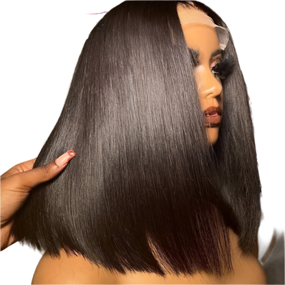 Short Bob Wigs For Women Glueless Wig Human Hair Ready To Wear  Transparent Pre Cut Lace Human Wig Human Hair Wig Bob Wig