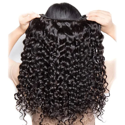 Burmese Curly Bundles Human Hair 30 34 Inch Deep Wave Raw Hair Bundles 100% Unprocessed Double Weft Hair Extensions Weave