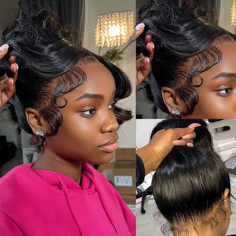 40 Inch 360 Full Lace Wig Straight HD Lace Front Human Hair Wigs 220Density Brazilian Remy Lace Frontal Human Hair Wig For Women