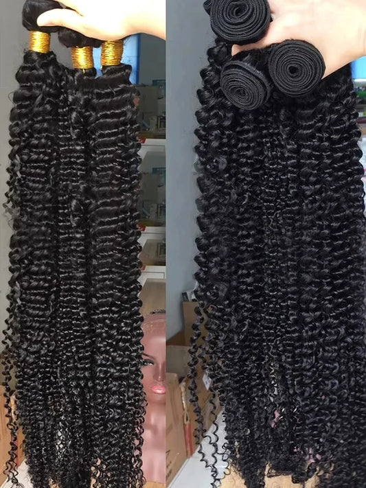 Water Wave Human Hair Bundles Burmese Curly Hair Bundles 1/3/4 Pieces 100% Human Hair Deep Wave Original Natural Hair Extensions