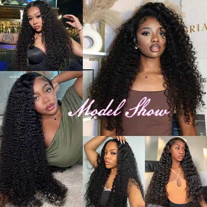 Burmese Curly Bundles Human Hair 30 34 Inch Deep Wave Raw Hair Bundles 100% Unprocessed Double Weft Hair Extensions Weave