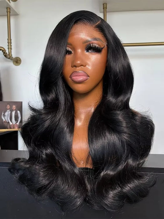 30Inch 13x6 Body Wave Wigs Human Hair 250 Density Transparent HD Lace Frontal 13x5 100% Human Hair Lace Front Wig For Women