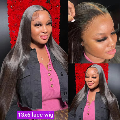 Glueless Bone Straight 4X4 Hd Lace Frontal Wig 13X6 13X4 Black Lace Front Wig Human Hair 5x5 Natural Brazilian Transparent Wigs