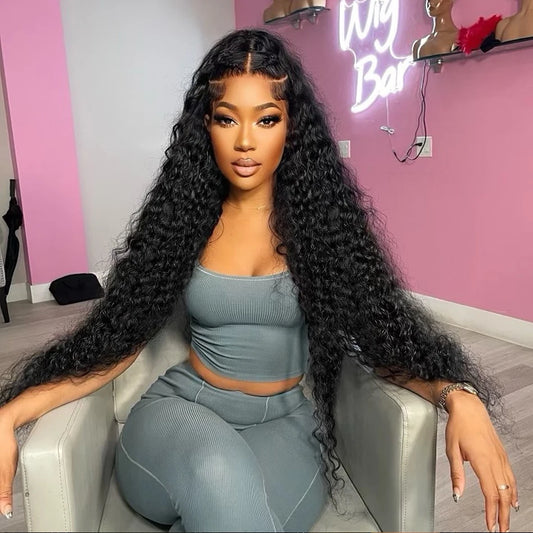 Burmese Curly Bundles Human Hair 30 34 Inch Deep Wave Raw Hair Bundles 100% Unprocessed Double Weft Hair Extensions Weave