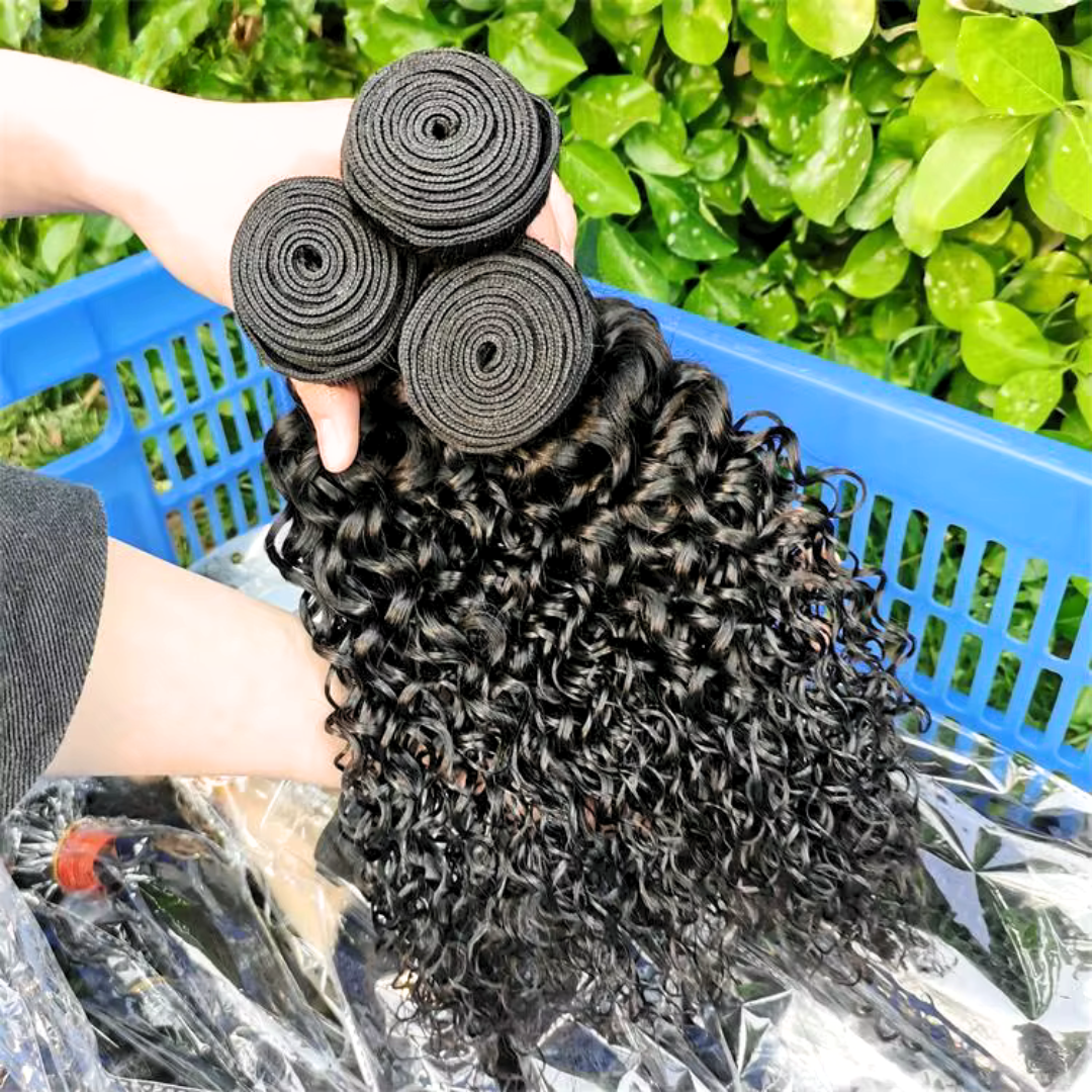 30 Inch 15a Grade Natural Black Loose Wave Human Hair Bundles 1 pcs $12 for wholesale Hair Weft Extensions