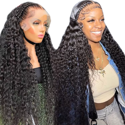 13x4 Frontal Wig Lace Frontal Wig Vietnamese 12A Grade Natural Color Virgin Hair Wig 180% Density Straight/Body Wave