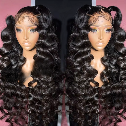 13x4 Frontal Wig Lace Frontal Wig Vietnamese 12A Grade Natural Color Virgin Hair Wig 180% Density Straight/Body Wave