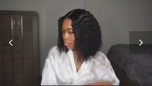 Glueless Bob Wigs 4x4 Curly Human Hair Wigs for Women Pre Plucked Lace Front Wigs Pre-plucked Natural Hairline Curly Lace Front Wig