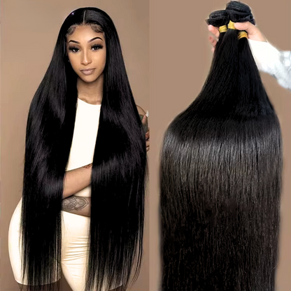 30 Inch 15a Grade Natural Black Loose Wave Human Hair Bundles 1 pcs $12 for wholesale Hair Weft Extensions
